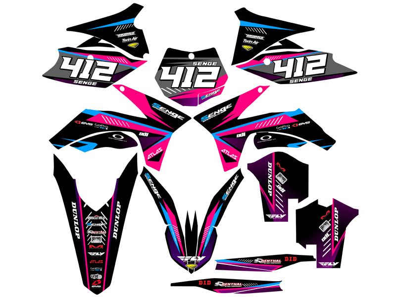 2011 2012 XC XCF XCF 150 250 300 350 GRAPHICS KIT FITS KTM DECO DECALS